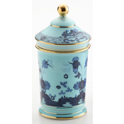 Ginori Oriente Italiano Iris Pharmacy Vase w/ Cover - 8"